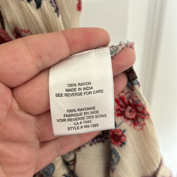 PATRONS OF PEACE - mini skirt fit and flare floral faux wrap size small boho - Picture 5 of 10